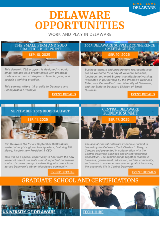 September 2025 Delaware Opportunities Work and Play in DE