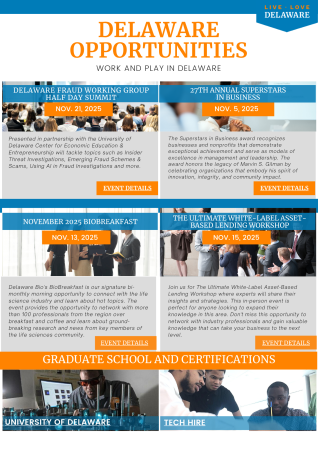 November 2025 Delaware Opportunities Work and Play in DE