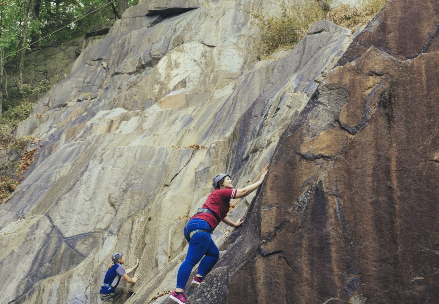 rock climbing